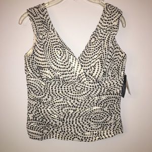 V neck sleeveless dress top